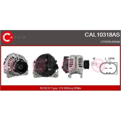 ALTERNATOR 12V 90A CAL10318AS