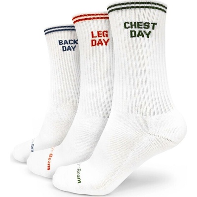 GymBeam GymRat Socks 3Pack White – Zboží Dáma
