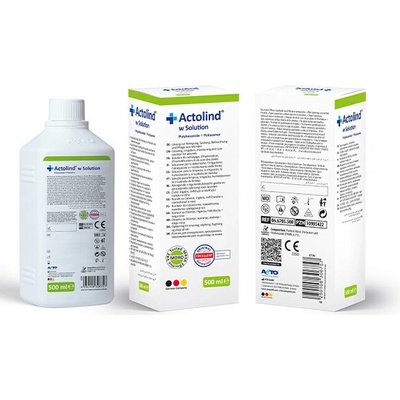 Actolind w Solution roztok na čistenie a starostlivosť o rany, 1x500 ml ACTO GmbH