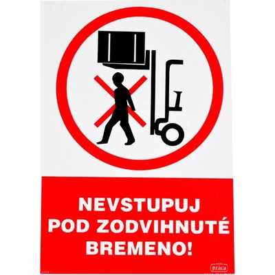 5968 1 S Nevstupuj pod zodvihnuté bremeno samolepka