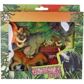 Mikro Dinoworld комплект динозаври с аксесоари 19бр