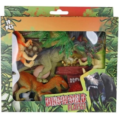 Mikro Dinoworld комплект динозаври с аксесоари 19бр