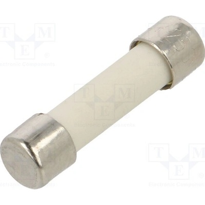 SCHURTER 0034.0909 Pojistka: tavná; velmi rychlá; 6,3A; 250VAC; keramická,kulatý