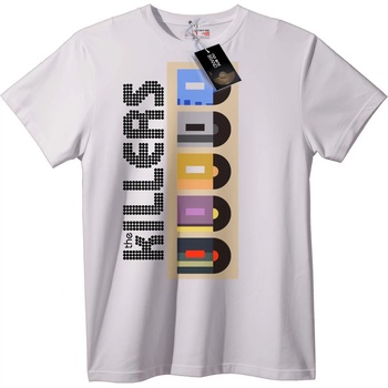 NOONEBRAND Тениска БАЩА с Цветни Букви - XL, White