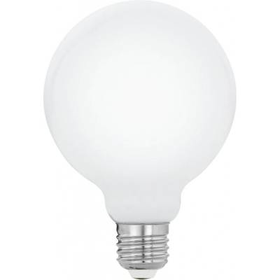 Eglo LED žiarovka G95, E27, 7 W, teplá biela, opálová