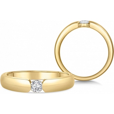 Sofia Diamonds zlatý zásnubný prsteň s diamantom BDRB00074YG