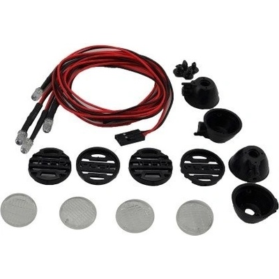 RC PARTS ULTIMATE RACING Kulaté přídavné LED světla černá 4 ks