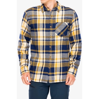 Black Diamond Project flanelová turistická košeľa indigo/gold plaid