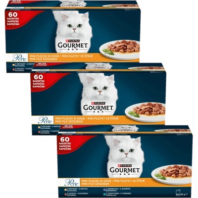 Purina Gourmet Perle Mini Filets in sauce Krmivo 180 x 85 g