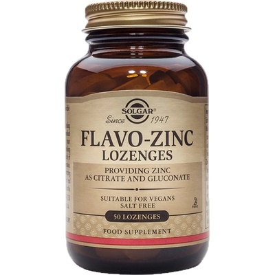 Solgar Flavo-Zinc Lozenges [50 Бонбона]