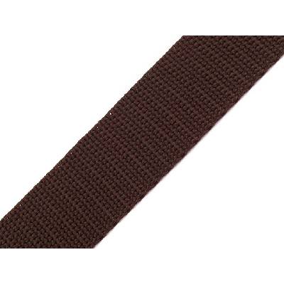 Pro Háčkování Popruh polypropylénový 3 cm tmavě hnědý