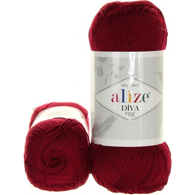 Alize Diva Fine 57 vínová