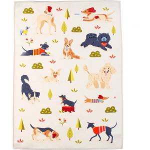 Rex London Памучна кърпа за съдове 70x50 cm Dog Park - Rex London (31325)