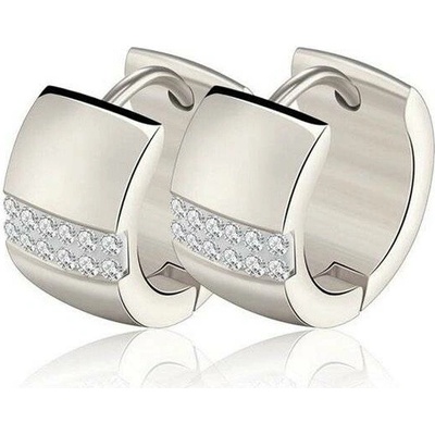 Impress Jewelry ocelové náušnice kruhy Loius stříbrné 190621164523SL