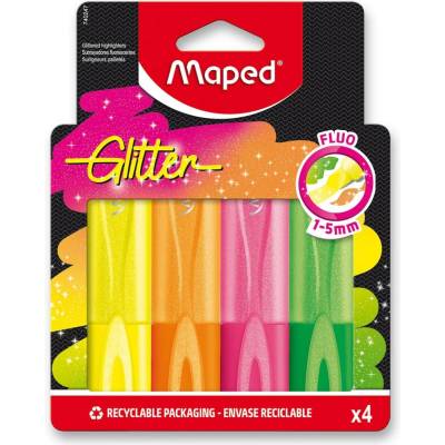 Maped Glitter Fluo 4 ks blistr 740247