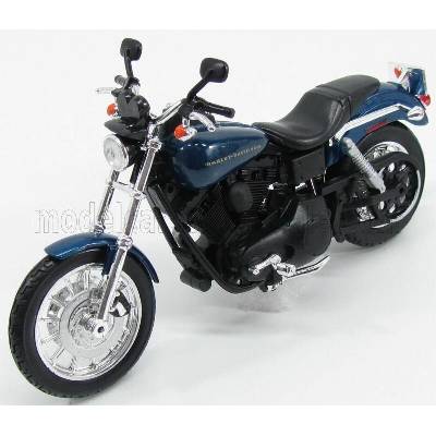 MAISTO HARLEY DAVIDSON DYNA SUPER GLIDE SPORT 2004 BLUE MET 1:12