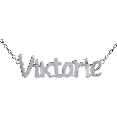 SILVEGO Strieborná retiazka s menom Viktória JJJ2245N-Viktorie