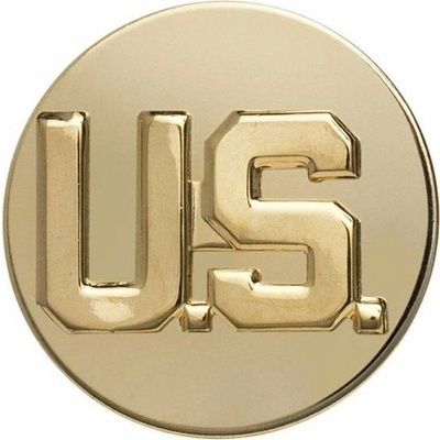 Odznak US kulatý zlatý