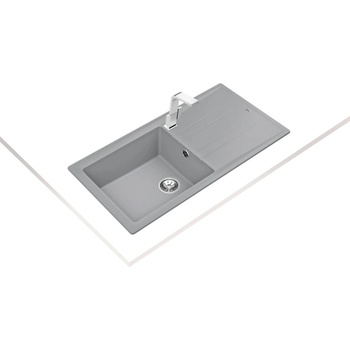 Teka Stone 60 L-TG СИВ МЕТАЛИК Гранитна мивка, обръщаема, за шкаф 60 см (М.1020.СМ)