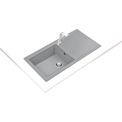 Teka Stone 60 L-TG СИВ МЕТАЛИК Гранитна мивка, обръщаема, за шкаф 60 см (М.1020.СМ)