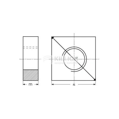 matice M3 ZINEK 4 hranná nízká 5.5x5.5 DIN 562 – Zboží Mobilmania