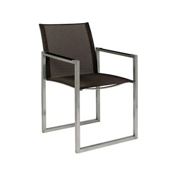 Royal Botania Ninix broušená ocel / výplet Batyline cappuccino