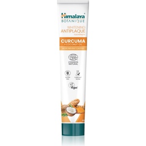Himalaya Whitening Antiplaque Curcuma & Coconut Oil паста за зъби против зъбна плака и за здрави венци 75ml