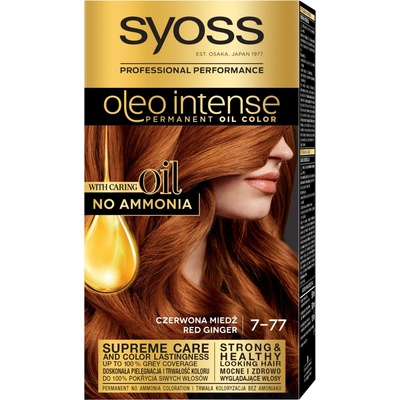 Syoss Oleo Intense 7-77 žiarivo Medený