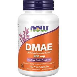 NOW NOW DMAE (Dimethylaminoethanol) 250mg, 100 Veg Capsules - fitnesdobavki - 29,14 лв