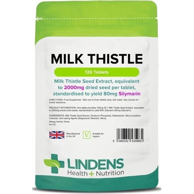 Lindens Health + Nutrition Milk thistle 100 mg 120 tablet