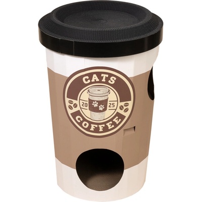 Tiaki škrabacia skrýša Starcats Coffee 42 x 75 cm