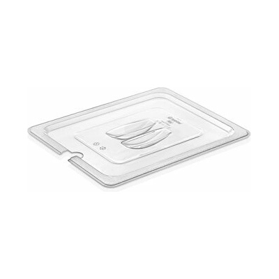 Veko polykarbonátové 1/2 s výrezom 32,5 x 26,5 cm, výška 1 cm 100032356