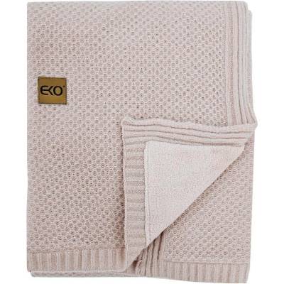 EKO Deka pletená s podšívkou Rose Pink 100x80
