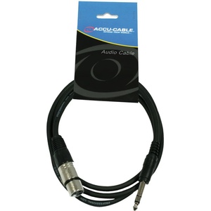 ADJ AC-XF-J6S/XLR F/6, 3 Jack Stereo Черeн 150 cm Микрофонен кабел (1611000045)