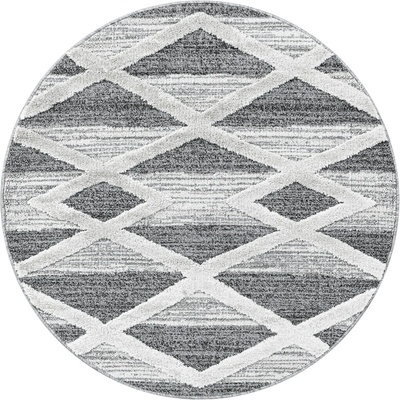 Ayyildiz Сив кръгъл килим ø 120 cm Pisa - Ayyildiz Carpets (PISA1201204709GREY)