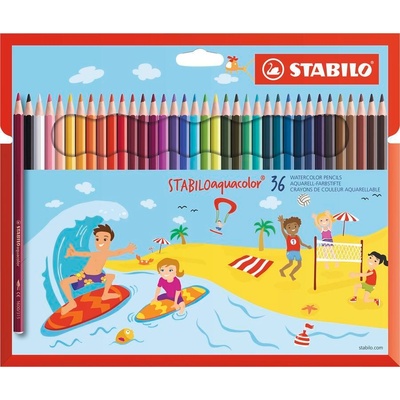 Pastelky STABILO aquacolor, sada 36 ks v kartonovém pouzdru