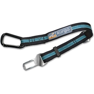 Kurgo Direct to Seatbelt Tether Coastal Blue, безопасен колан с механизъм за закрепване