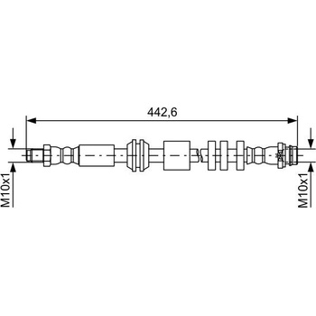 Brzdová hadica BOSCH 1 987 481 732