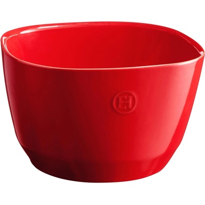 Emile henry (Франция) Квадратна керамична купа за салата EMILE HENRY Salad Bowl M - 22 х 22 см - червена (EH 6594-34)