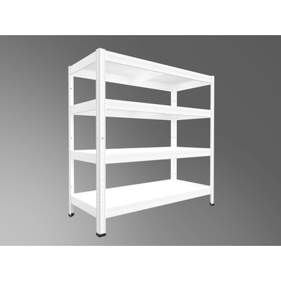 Biedrax Regál 40 x 100 x 90 cm biely 4 police