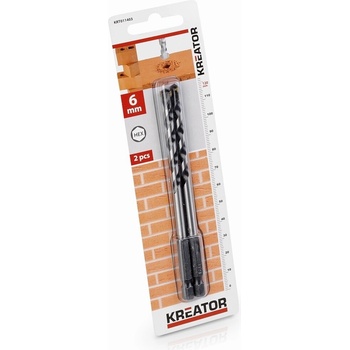 KREATOR vrtáky 6*120 HEX kámen 2 ks KRT011403