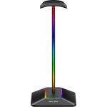 New Bee Premium Стойка за слушалки New Bee Z8 RGB, USB Hub, Черна (Z8 RGB)