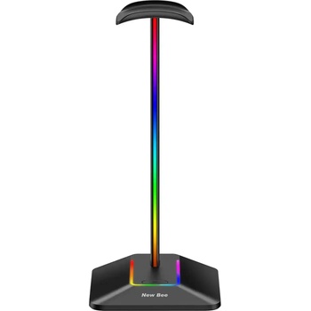 Image 1 of New Bee Premium Стойка за слушалки New Bee Z8 RGB, USB Hub, Черна (Z8 RGB)