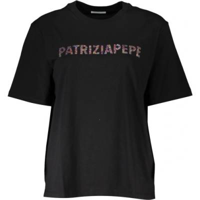 Patrizia pepe Дамска тениска с къс ръкав patrizia pepe, Цвят Черен (2m4389j089_nek103)