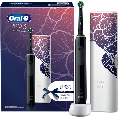 Oral-B Pro 3 3500 + Floral travel case black