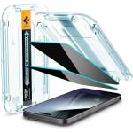 Spigen Glass tR EZ Fit (Privacy) 2-ПАК защитено стъкло прозрачно за iPhone 15 Pro Max (AGL06874)