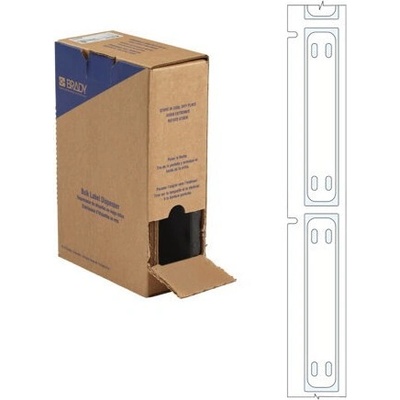 Brady BM-10x60-7643-WT-L / 312195, Bulk BMP71 Heatex Маркери за кабели, 60.00 mm x 10.00 mm (312195)