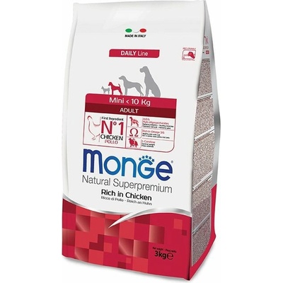 Monge Dog Mini Adult Kuře rýže 26/14 3 kg