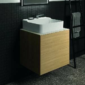 Ideal Standard Долен шкаф Ideal Standard Atelier Conca, светло дъбово покритие, 2 чекмеджета, 60 см (T4355Y6)