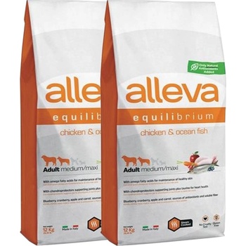 Alleva Equilibrium Sensitive Adult Chicken and Ocean Fish 2 x 12 kg